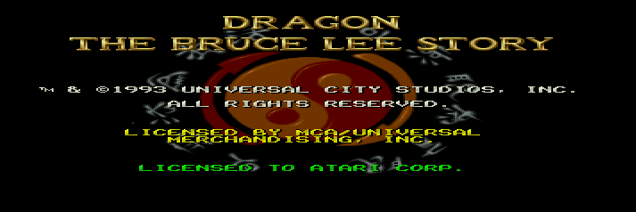 Dragon: The Bruce Lee Story Title Screen